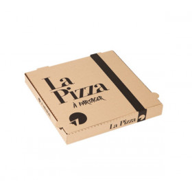 Boîte à pizza kraft brun 31x31 cm